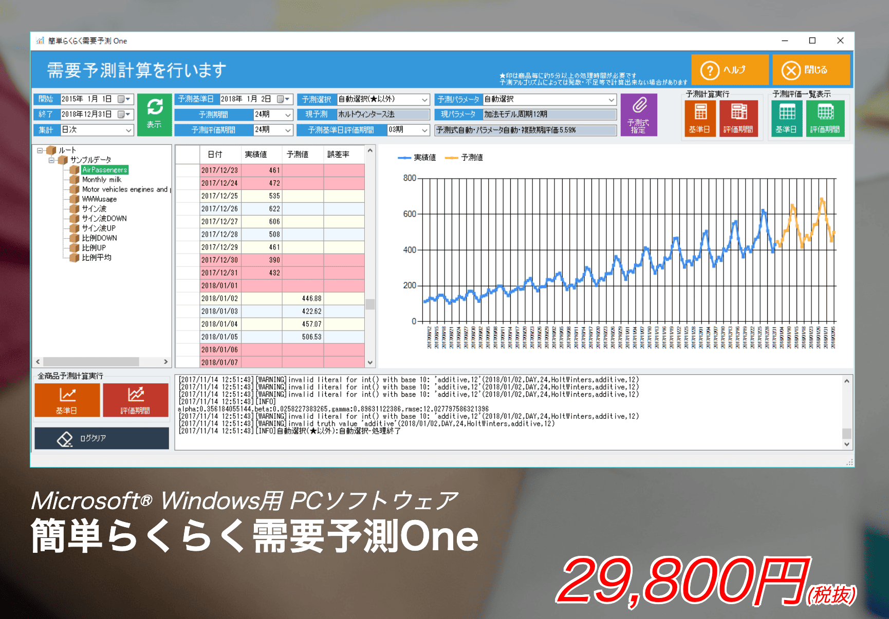 簡単らくらく需要予測One